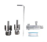 HomeVortex Set di 2 utensili per filettatura interna ed esterna, kit di tubi in PVC PPR a doppio uso con dimensioni da 1/2 e 3/4 pollici, riparazione idraulica in metallo
