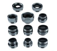 HomeVortex Set di adattatori per rubinetto da cucina, in ottone, kit di conversione aeratore di varie dimensioni, accessori per raccordi idraulici, 11 pezzi