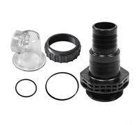 HomeVortex Set di coperchi pre-filtro pompa piscina con ugello e guarnizioni O-Ring compatibile con componenti del sistema di circolazione SPS Serie 25 50 75 100