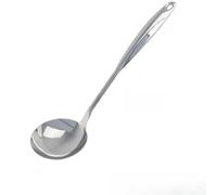 HomeVortex Set di cucchiai e spatole in acciaio inox, resistenti al calore, con manico lungo ergonomico, design solido senza cuciture per mescolare e capovolgere (B)