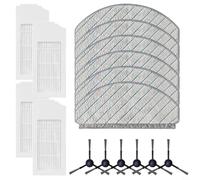 HomeVortex Set di filtri e spazzole laterali per Bosch Spotless + BCRD1W / Spotless Advanced + BCRD2W, include panni di pulizia in microfibra, filtro non tessuto, componenti in plastica (B)