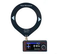 HomeVortex SI4732 per radio dsp, con schermo IPS da 1,9 pollici, ricevitore AM FM SSB a banda completa, SW portatile a onde corte da 800 mAh per sintonizzatore mw VHF, ricaricabile USB-C (antenna loop