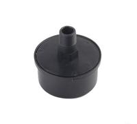 HomeVortex Silenziatore compressore d'aria con filettatura maschio da 16 mm, filtro con clinker e spugna per pistone, nero argento, 59 x 33 mm