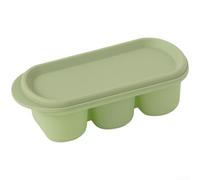 HomeVortex Silicone per vassoio, congelamento rapido per un facile rilascio, compatto 13,2 x 6 x 4 cm per cucina, bar, feste, flessibile, arancione (verde)