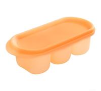 HomeVortex Silicone per vassoio, congelamento rapido per un facile rilascio, compatto 13,2 x 6 x 4 cm per cucina, bar, feste, flessibile, arancione (arancione)