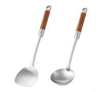 HomeVortex Spatola in acciaio inox 316L con manico per zuppa, 29,5 x 7,5 cm