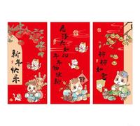 HomeVortex Striscione decorativo rosso tradizionale cinese per Capodanno, per vetrine, negozi, feste, 60 x 125 cm a 30 x 190 cm, tema anno cavallo (HY-XNGB-11)