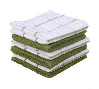 HomeVortex Strofinacci da cucina in morbida spugna di cotone, altamente assorbenti, lavabili in lavatrice, per asciugare piatti e piani di lavoro, 30,5 x 30,5 cm (frutta verde)