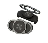 HomeVortex Supporto magnetico girevole a 360°, supporto pieghevole in metallo per auto e ufficio, supporto forte compatibile con telefoni (nero)
