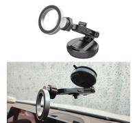 HomeVortex Supporto magnetico per cruscotto auto, rotazione a 360°, con base stabile, compatibile con Samsung per Xiaomi e altri phs, in lega ABS nera