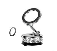 HomeVortex Supporto magnetico per pannello strumenti auto, supporto per telefono, rotazione di 810 gradi, supporto per cruscotto con piastra magnetica (argento)