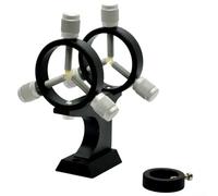 HomeVortex Supporto per cercatore di stelle in lega di alluminio, per telescopio astronomico, guida a 3 punti per staffa puntatore ad anello, con filettatura da 1/4", per base a coda di rondine