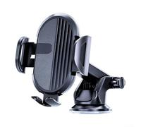 HomeVortex Supporto per ph auto, per cruscotto e parabrezza, girevole a 360°, con forte ventosa e impugnatura in silicone antiscivolo, per una maggiore sicurezza (A)