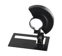 HomeVortex Supporto per smerigliatrice angolare in metallo con protezione di sicurezza, base regolabile da 2 a 3 cm, per smerigliatura, telaio di supporto nero