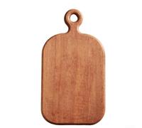 HomeVortex Tagliere in legno di ebano, spessore 2 cm, per tagliare su due lati, per servire frutta, verdura, snack, finitura liscia, colore marrone, 29,6 x 16 x 2 cm