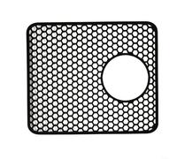 HomeVortex Tappetino per lavello in silicone con cavità per design a nido d'ape, antiscivolo per cucina o bagno, tagliato su misura per la protezione del lavandino di vetreria e porcellana