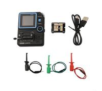 HomeVortex Tester transistor LCR-P1, tester per componenti elettronici, con cavo dati USB, per diodi, transistor, condensatore, misuratore di resistenza