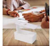 HomeVortex Trading Card Scanner Box Desktop Card Digitalizzazione Stazione Compatibile Con Scanner Apps Design Compatto 18.2x9x18.2CM Strumento di Gestione Raccolta Bianco