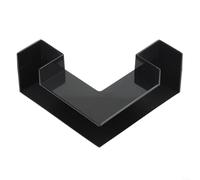 HomeVortex Tunnel di osservazione per acquario, nascondiglio per pesci per caverne, in plastica naturale, per decorare il serbatoio dei gamberetti Betta, nero e bianco, 12,5 cm (nero)