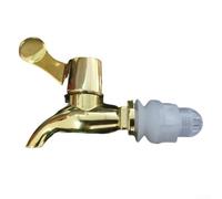 HomeVortex Valvola Distributore Bevande Plastica Foro 12mm(Golden) | Foro 12mm per preciso, installazione rapida, taniche acqua, bottiglie vino, flusso regolare