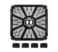 HomeVortex Vassoio per friggitrice ad aria per ricardo, 22,9 x 22,9 cm, in acciaio inox, resistente al calore fino a 248,9 °C, antiaderente, lavabile in lavastoviglie, per friggere arrosti, arrosti,