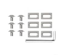 HomeVortex Viti e rondelle M5 in acciaio inox per pedali da strada, compatibili con KEO e sistemi, include chiave esagonale per una facile installazione, argento, confezione da 6 (B)