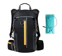 HomeVortex Yellonv - Zaino sportivo leggero per idratazione con sacca d'acqua da 3 l, in nylon impermeabile, riflettente, capacità 10 l, ideale per escursioni e maratone
