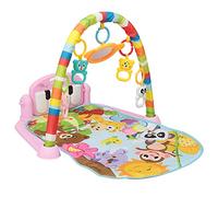 Homewell 4 in 1 tappetino fitness musicale per bambini con giocattoli staccabili, tappetino per il risveglio e giochi con luce musicale(rosa, S8)