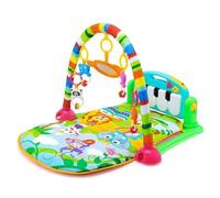 Homewell 4 in 1, tappetino fitness musicale per bambini con giocattoli staccabili, tappetino per il risveglio e giochi con luce musicale (verde,S6)