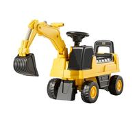 homewell Giocattolo Bulldozer portatore bambini, escavatore portatore per bambini da 1 a 4 anni, volante con clacson, escavatore senza pedali, escavatore a sedile (B)