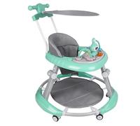 Homewell Girello pieghevole 2 in 1, giocattolo per bambini a partire dai 6 mesi in su, colore verde