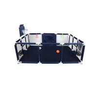 Homewell Parco per bambini, 180 x 120 cm, Parco Bebe con cestino da basket e obiettivo di calcio, interno ed esterno ampio parco bambini, centro attività per bambini