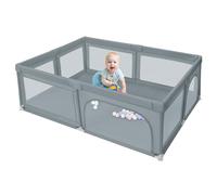 Homewell Parco per bambini con 50 palline, Parco Bebe con Porta Zippata, Interno ed Esterno Ampio Parco Bambini, Centro attività per Bambini