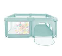 Homewell Parco per bambini con 50 palline, Parco Bebe con Porta Zippata, Interno ed Esterno Ampio Parco Bambini, Centro attività per Bambini