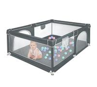Homewell Parco per bambini con borsa portaoggetti, parco per bambini con porta con cerniera, interno ed esterno, ampio parco per bambini, centro attività per bambini (120 x 160 x 66 cm)