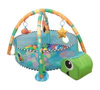 Homewell Tappetino per la veglia e i giochi, supporto per il fitness del bambino con giocattoli rimovibili, tappetino da gioco per bambini con 30 palle oceaniche