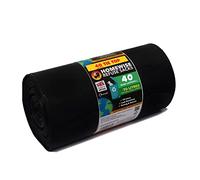 Homewise 40 sacchetti per la spazzatura con manico da 70 l, resistenti, ecologici per l'uso quotidiano, resistenti fodere per rifiuti realizzati in materiale riciclato