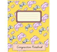 Homework Composition Notebook: Game Controller Cover | Wide Ruled Journal for Kids & Teens | Notes, Doodles