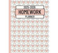 Homework Planner 2025-2026: Undated Daily Assignment Tracker for Middle School, High School & College Students | Large Homework Organizer for a Productive & Organized Year