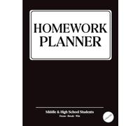Homework Planner for ADHD Middle & High School Students: Undated Daily Assignment Tracker & Organizer for Teens | Timed Focus Sessions, Brain Dump, Weekly Review & End-of-Day Check-Ins
