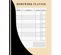 Homework Planner for ADHD Students: Assignment Tracker Notebook for college, Elementary, Middle & School Boys and Girls