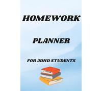 Homework Planner for ADHD Students: Lined Homework Organizer for School Assignments, Study Notes, Daily Tasks & Academic Success | Simple Notebook for Kids, Teens & College Students