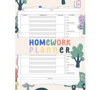 homework planner for adhd students: Undated Assignment Tracker Notebook for Elementary, Middle, and High School Students