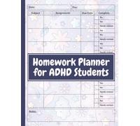 Homework Planner for ADHD Students: Weekly and Daily Undated Assignment Tracking for ADHD Teen Boys & Girls, Elementary, Middle, High School, and ... supplies for teens | ADHD task organizer.