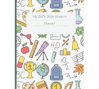 Homework Planner for Kids in Elementary, Middle School and High School - Dated Monthly Pages, Kids Planner Notebook School Calendar Year 2025-2026