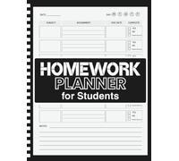 Homework Planner For Students: School Notebook 2025-2026