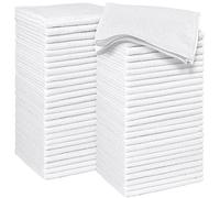 HOMEXCEL Asciugamani in microfibra, confezione da 127,3 x 30,5 cm, altamente assorbenti e morbidi, per bagno, palestra, hotel e spa, ad asciugatura rapida, multiuso, colore bianco