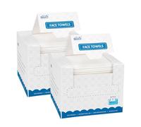 HOMEXCEL Asciugamani per il viso, 100 pezzi (2 scatole) asciugamani usa e getta, biodegradabili, salviette asciutte struccanti, super morbidi e puliti, per pelli sensibili
