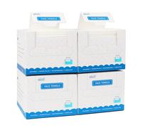 HOMEXCEL Asciugamani per il viso, 200 pezzi (4 scatole) asciugamani per il viso usa e getta, biodegradabili, salviette asciutte struccanti, super morbidi e puliti, per pelli sensibili