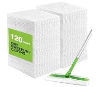 HOMEXCEL Panni a secco compatibili con Swiffer Sweeper- Ricariche usa e getta per pulire e pulire i pavimenti, 120 pezzi